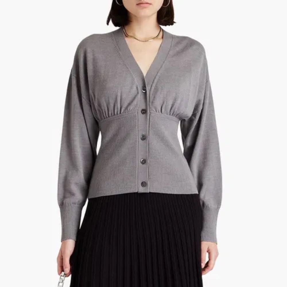 3.1 Phillip Lim ribbed wool blend cardigan S New